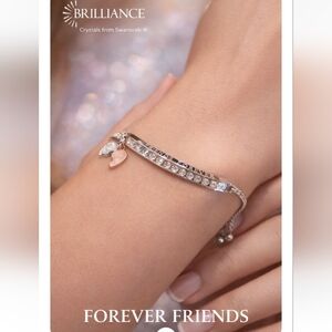Brilliance “Forever Friends” Bracelet – Made with Swarovski® Crystals NIB